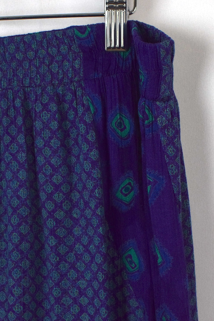 Purple Patchwork Skirt