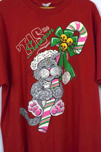 Load image into Gallery viewer, 80s/90s Christmas Cat T-shirt