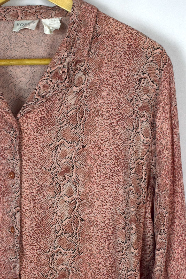 Snake Skin Print Blouse