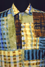 Load image into Gallery viewer, 80s/90s Patchwork Style Print Shirt