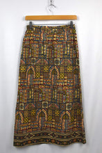 Load image into Gallery viewer, Reworked Abstract Print Skirt