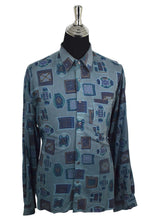 Load image into Gallery viewer, Blue Abstract Print Shirt
