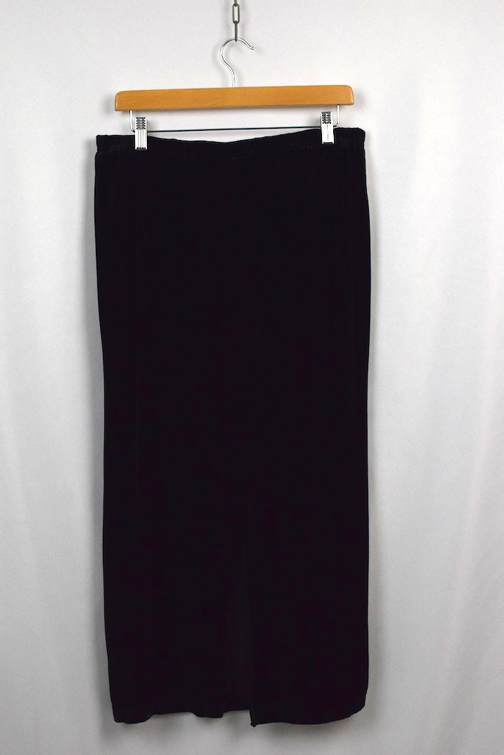 Black Velvet Skirt