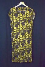 Load image into Gallery viewer, Reworked Abstract Leaf Print Dress
