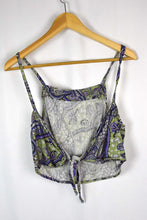 Load image into Gallery viewer, Reworked Paisley Print Tie Up Top