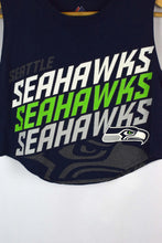 Load image into Gallery viewer, 2014 Reworked Seattle Seahawks Crop T-shirt