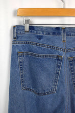 Load image into Gallery viewer, Reworked Adidas Brand Zip Up Track Jeans
