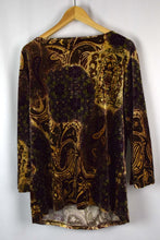 Load image into Gallery viewer, Velvet Paisley Pattern Top