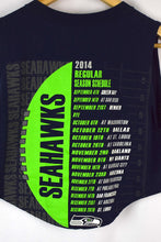 Load image into Gallery viewer, 2014 Reworked Seattle Seahawks Crop T-shirt