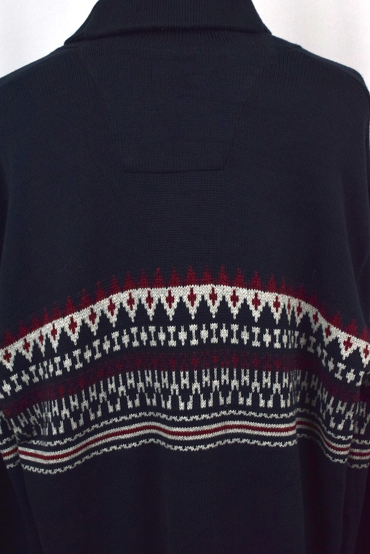 Nautica Brand Shawl-neck Knitted Jumper