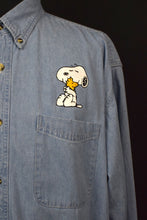 Load image into Gallery viewer, Snoopy Denim Shirt