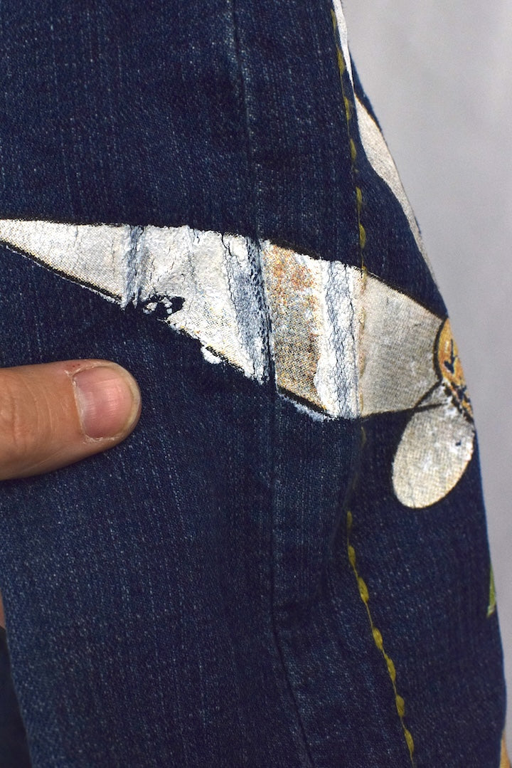00s Tinkerbell Denim Skirt