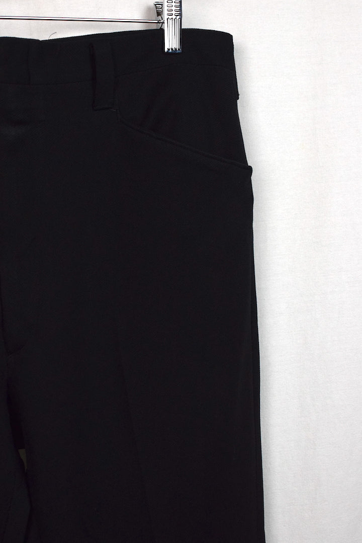 70s/80s Black Polyester Pants – RetroStar Vintage Clothing