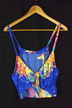 Load image into Gallery viewer, Reworked Coral Reef Print Tie-Up Top