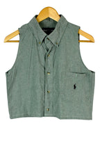 Load image into Gallery viewer, Reworked Cropped Ralph Lauren Brand Top