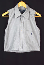 Load image into Gallery viewer, Reworked Ralph Lauren Brand Crop Top