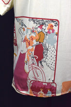 Load image into Gallery viewer, 70s Cycling Print Shirt