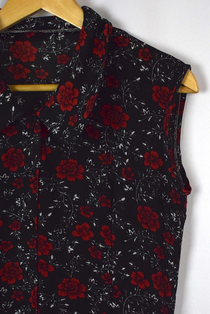 Reworked Floral Print Dress