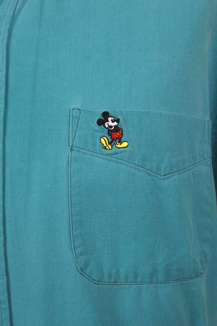 90s Mickey Mouse Denim Shirt