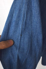 Load image into Gallery viewer, Reworked Tie Up Denim Top