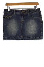 Load image into Gallery viewer, Denim Mini Skirt With Detailing