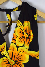 Load image into Gallery viewer, Reworked Hawaiian Print Tie Up Top
