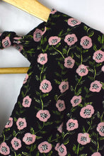 Load image into Gallery viewer, Reworked Floral Print Tie Up Top