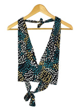 Load image into Gallery viewer, Reworked Dots Pattern Tie Up Top