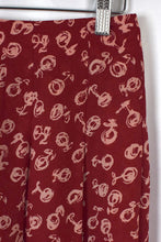 Load image into Gallery viewer, Red Abstract Print Skirt