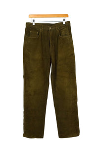 Brown Green Corduroy Pants