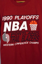 Load image into Gallery viewer, 1990 Portland Trailblazers NBA Western Champions T-Shirt