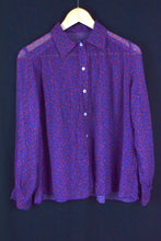 Load image into Gallery viewer, Reworked Sheer Floral Print Blouse