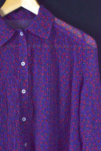 Load image into Gallery viewer, Reworked Sheer Floral Print Blouse