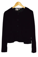 Load image into Gallery viewer, Black Cropped Velvet Top
