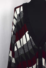 Load image into Gallery viewer, 80s/90s Abstract Print Cardigan