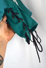 Load image into Gallery viewer, Green Reworked Adidas Brand Crop Top