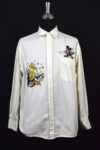 Load image into Gallery viewer, 90s Mickey Mouse Orchestra Print Denim Shirt