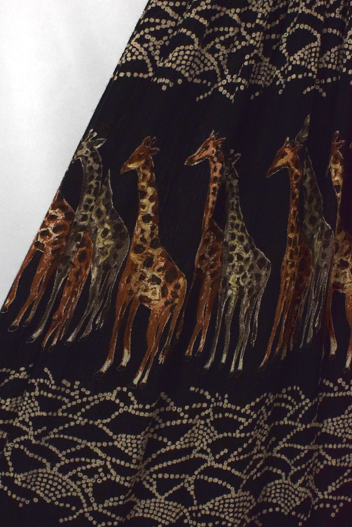 Giraffe Print Maxi Skirt