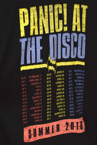 2016 Panic! At The Disco Tour T-shirt