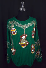 Load image into Gallery viewer, 80s/90s Teddy Bear Christmas Sweatshirt