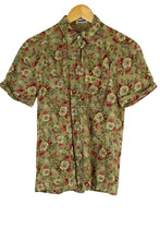 Load image into Gallery viewer, Green Floral Print Shirt