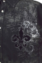 Load image into Gallery viewer, Y2K Black and Grey Detailed Shirt