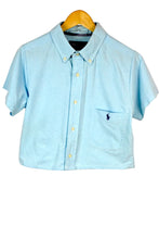 Load image into Gallery viewer, Reworked Ralph Lauren Brand Crop Top