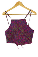 Load image into Gallery viewer, Reworked Print Tie Up Top