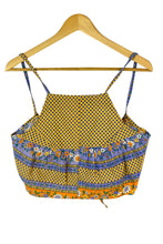 Load image into Gallery viewer, Reworked Colourful Floral Print Tie Up Top