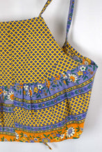 Load image into Gallery viewer, Reworked Colourful Floral Print Tie Up Top