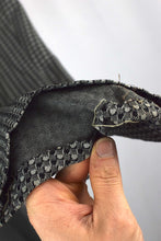 Load image into Gallery viewer, Grey Houndstooth Print Dress Pants
