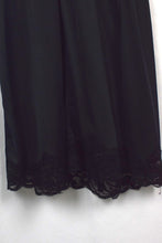 Load image into Gallery viewer, Black Lace-Detailed Slip Dress