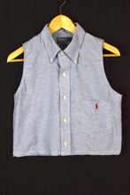 Load image into Gallery viewer, Reworked Ralph Lauren brand Crop Top