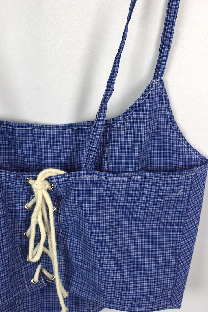 Reworked Ralph Lauren Brand Corset Style Top